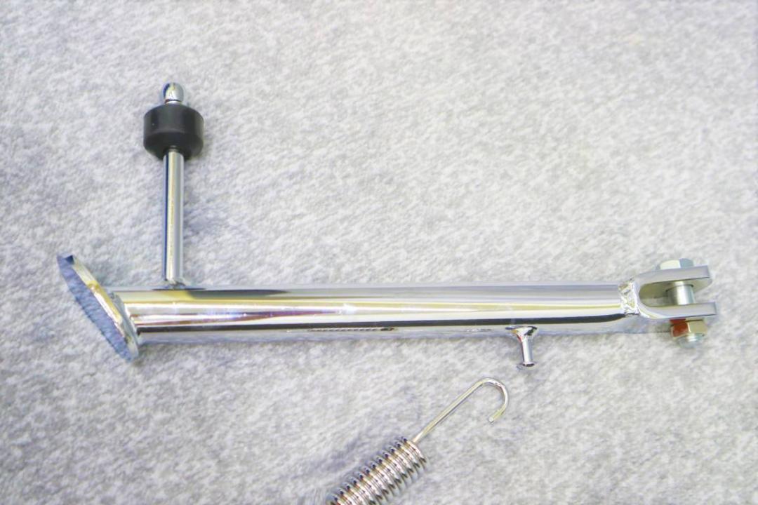 ＧＳ４００メッキ　ロング　サイドスタンド　２４ｃｍ/プラス4㎝GSX400E GS400メッキ ロング サイドスタンド 24cm/プラス4