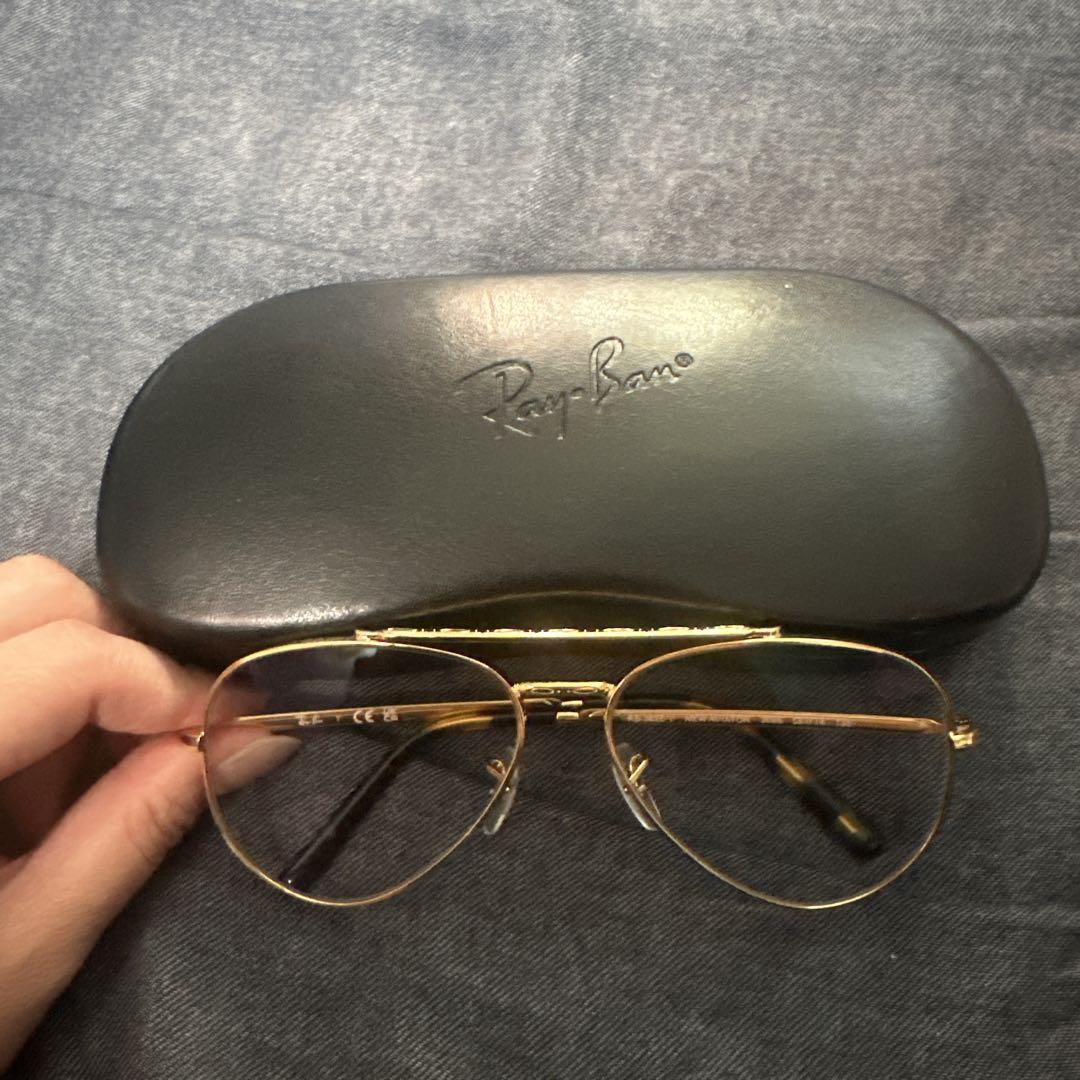 Ray-Ban ゴールド アビエーター サングラス - メルカリ