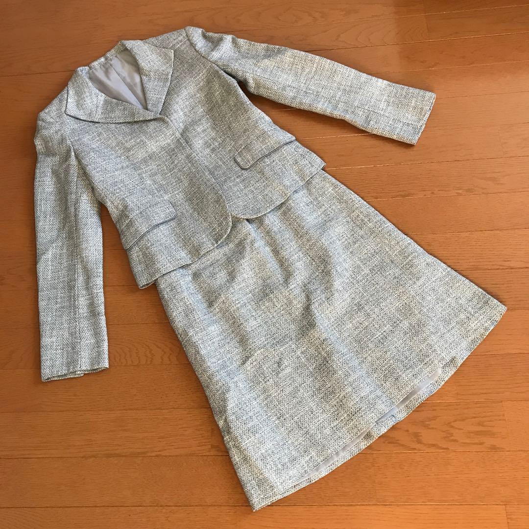 コムサイズムcommecaismレディースラメツイードセットアップスーツS