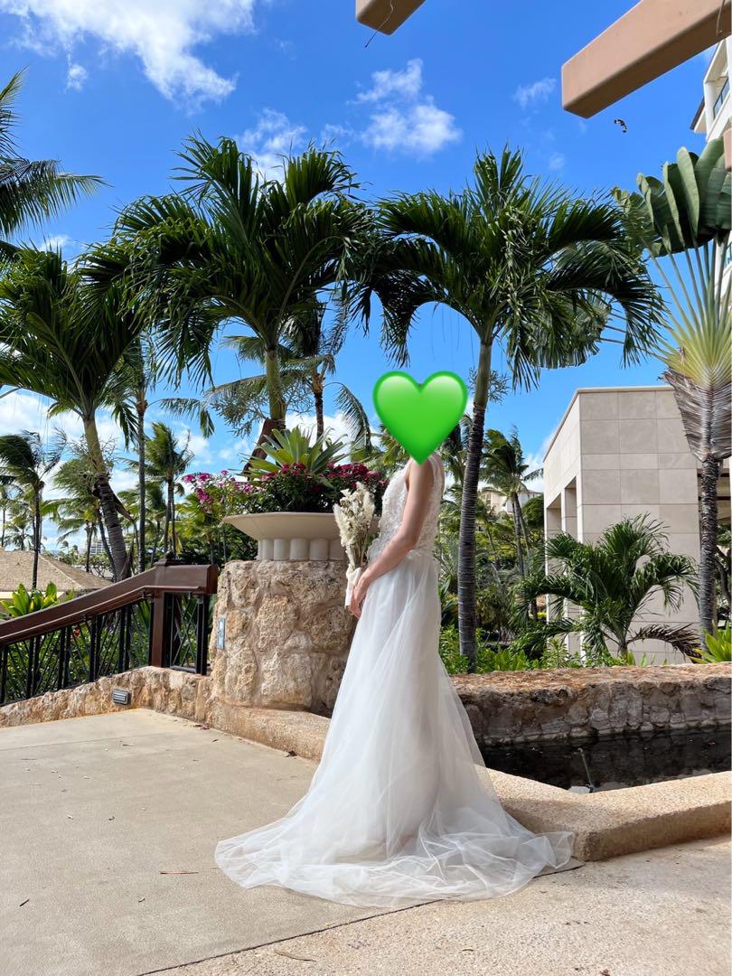 前撮り　ウェディング　ドレス　ホワイト　結婚式
