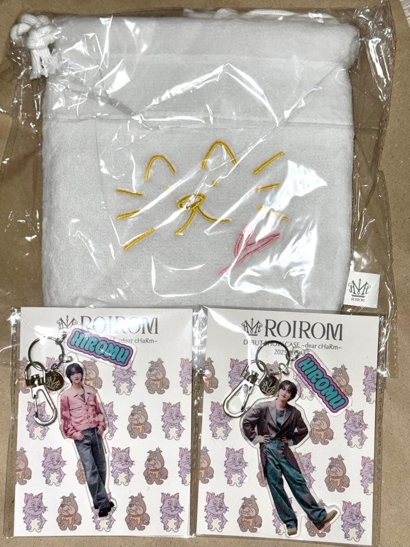 ROIROM 本多大夢 グッズ 金ちゃく アクリルキーチャーム新品、♥