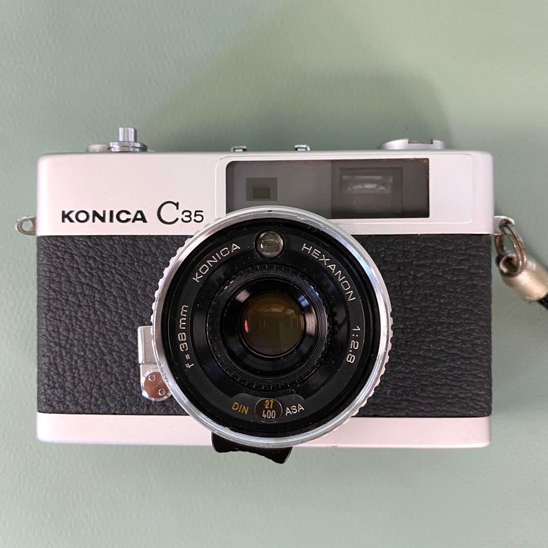 【作動保証1ヶ月】整備済、完動品/ コニカ Konica C35 初期型