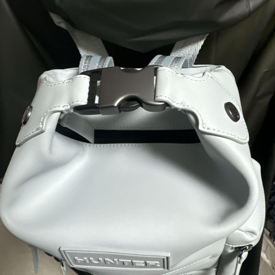 美品✨HUNTER ミニ ラバーレザー バックパック リュックサック オリジナル 美品✨HUNTER ミニ ラバーレザー バックパック リュックサック