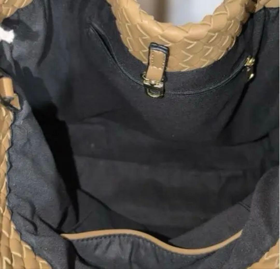 JISTORY 新品未使用 編み込みブラウンショルダーバッグ JISTORY 新品未使用 編み込みブラウンショルダーバッグ