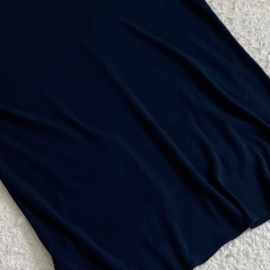 現行✨未使用級✨レリアン ロングカーディガン ベスト 大きいサイズ 17+ 紺