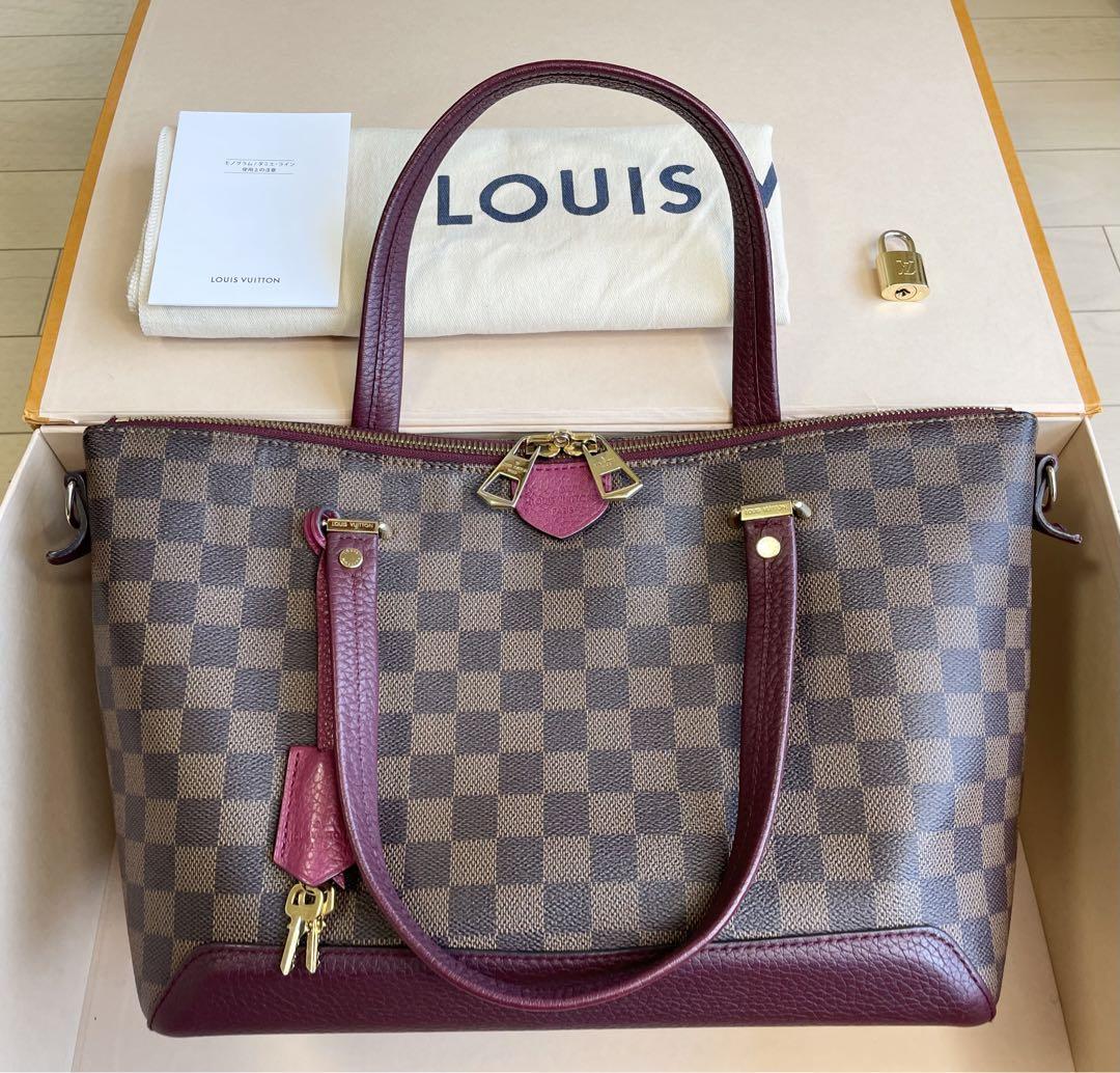 Louis Vuitton Hydepark ダミエエベヌ ハンドバッグ