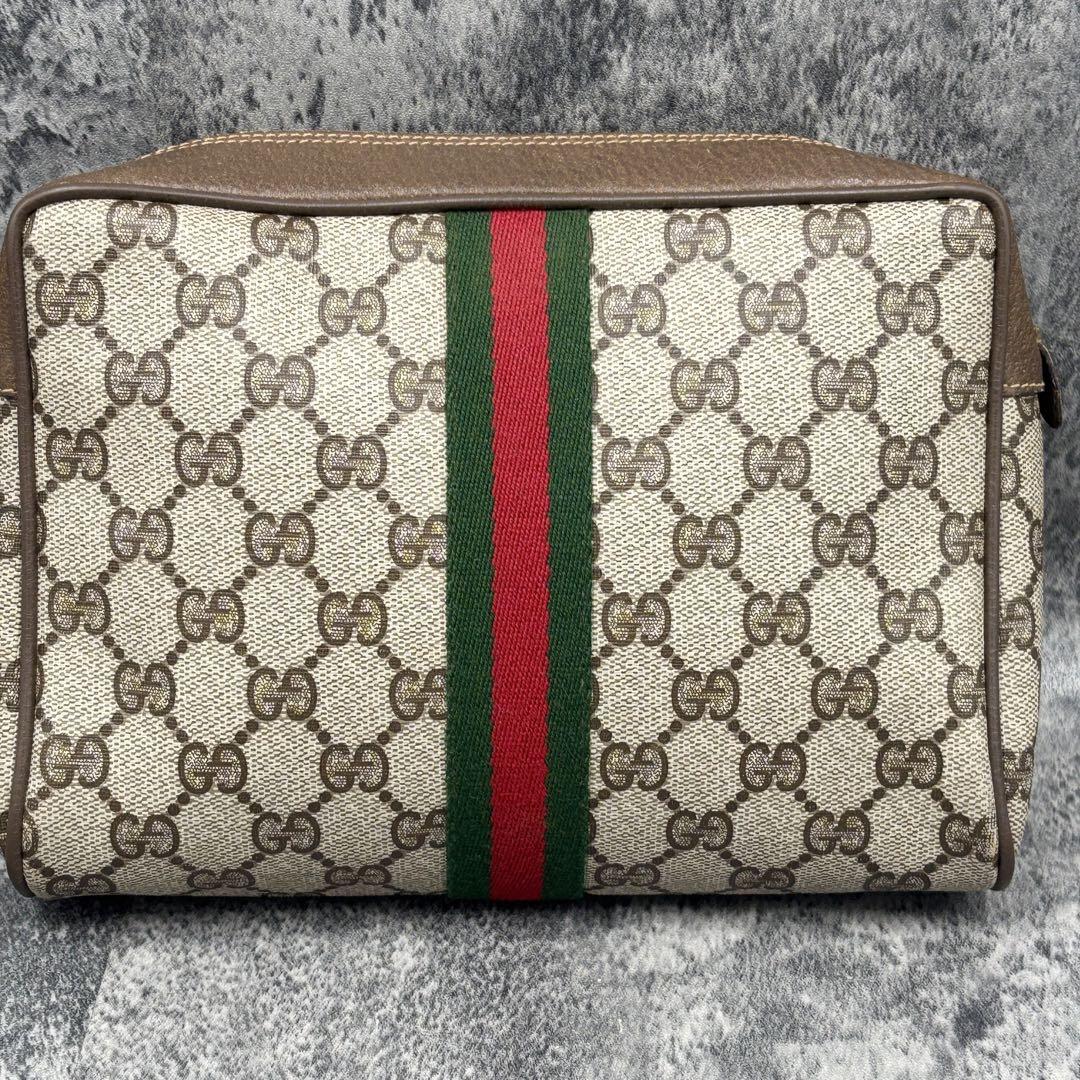 ✨極美品✨GUCCI シェリーライン GG クラッチバッグ ポーチ ブラウン