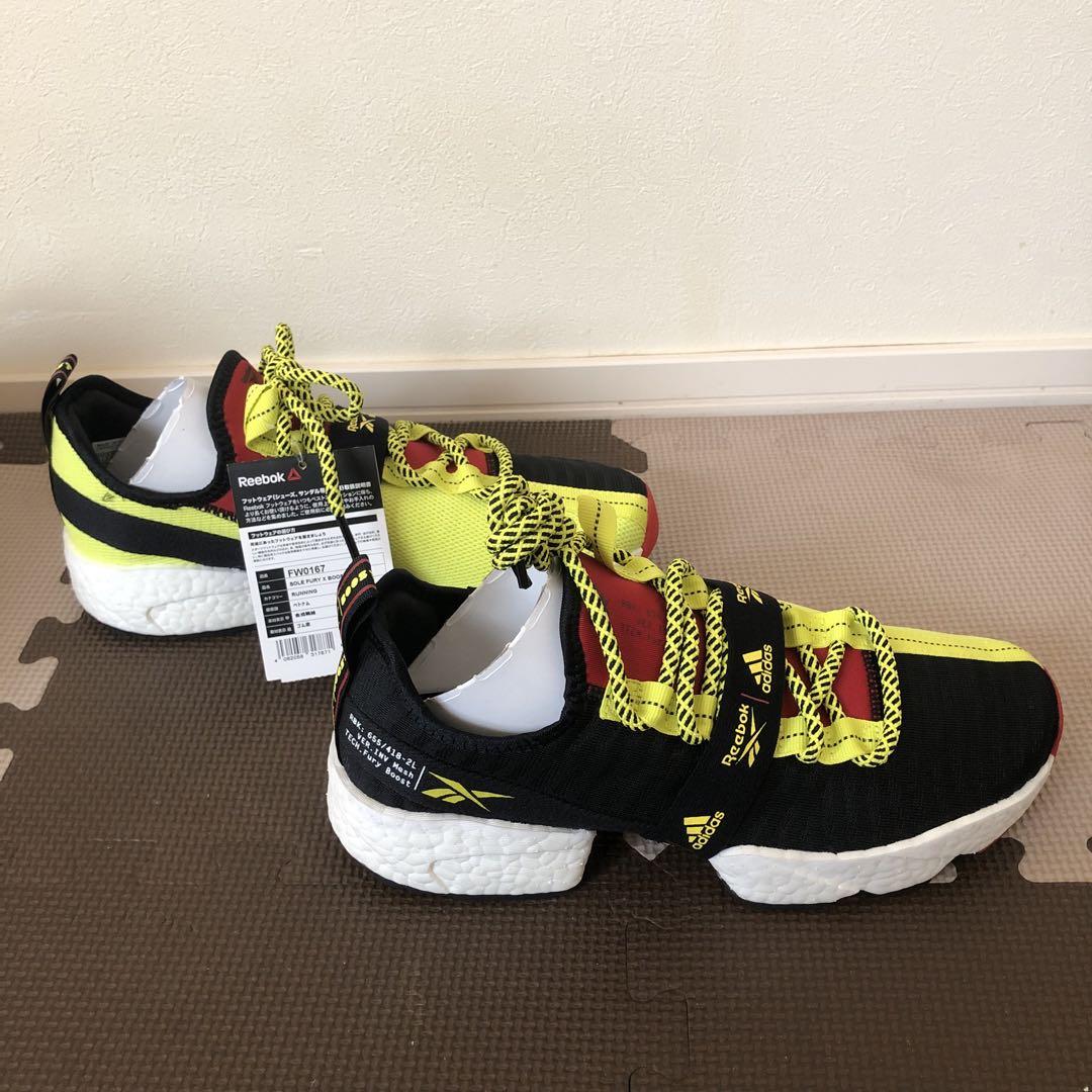 【未使用品】 Reebok ソールフューリー メンズ adidas シトロン 26 ブースト x 靴