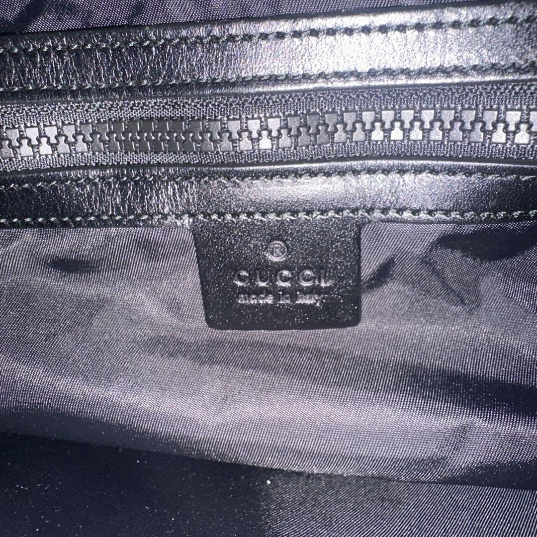 GUCCI テクノキャンバス　ダッフルバック　ボストンバック　シェリーライン　黒