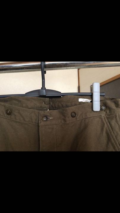 COMOLI OLIVE size1 h2LWn-m95100990057 21ss コットンシルクオーバーパンツ 定番新品