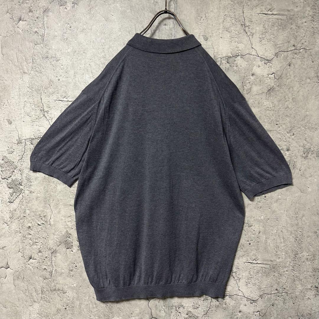 【超人気◎】JOHN SMEDLEY　ニットポロシャツ　イギリス製　現行　美品◎