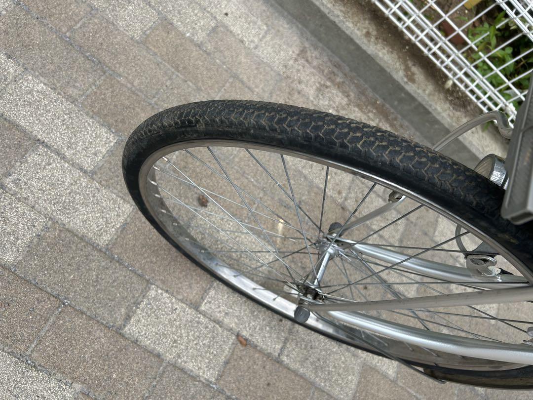 ブリヂストン 銀色Assista電動アシスト自転車24インチ
