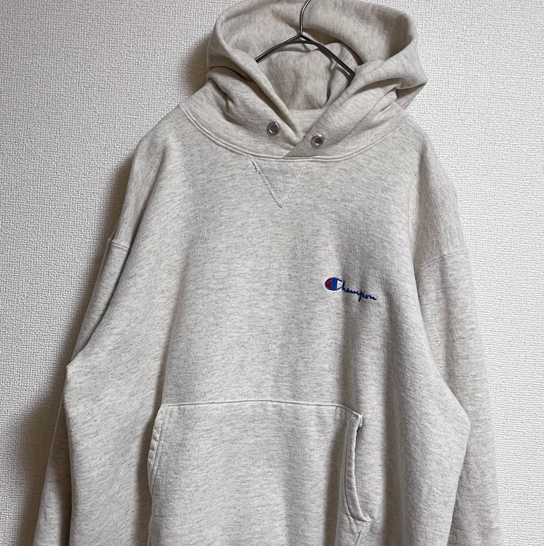 通販人気 USA製 スウェット パーカー グレー HjAls-m95107157667 90s Champion チャンピオン 即納最新作