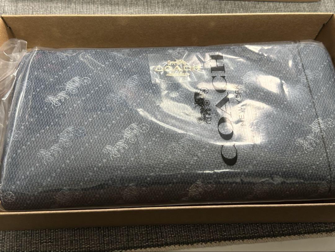 COACHコーチ 財布 長財布　ホース アンド キャリッジ ドット プリント