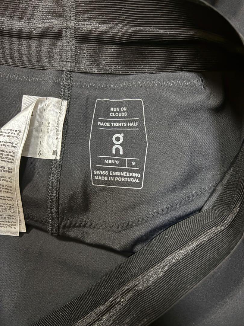 新品On Race Tights Half ブラック Sサイズ