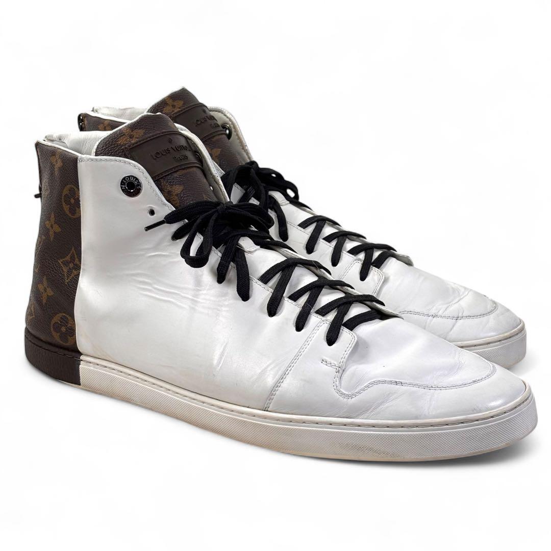 ルイヴィトン 12 30.5 ハイカット スニーカー モノグラム バックジップ