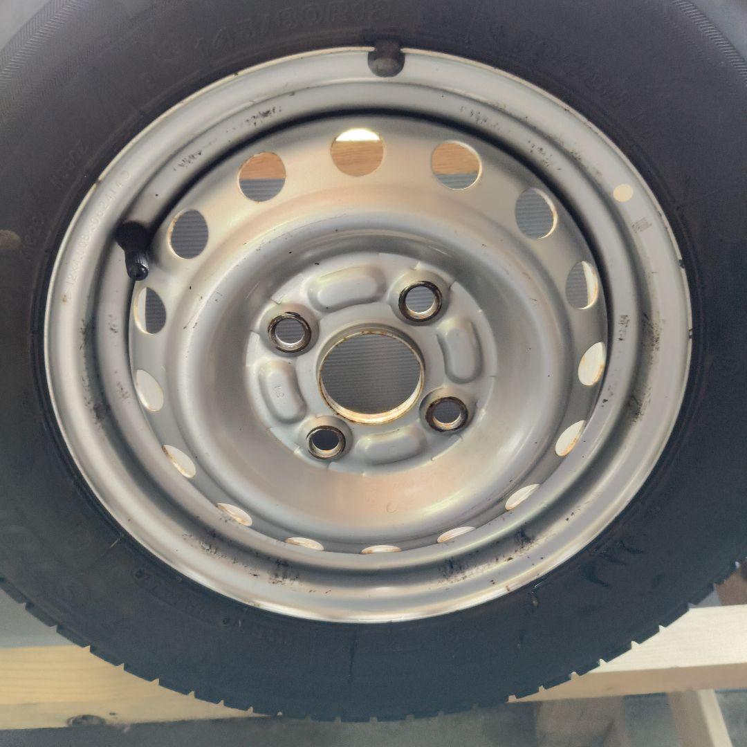 145/80r12 鉄ホイール (7-126)