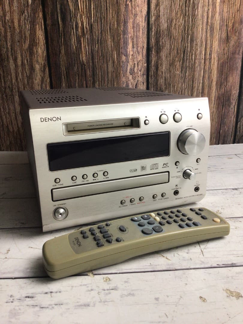 DENON デノン D-MX33MD CD MDコンポ リモコン付き