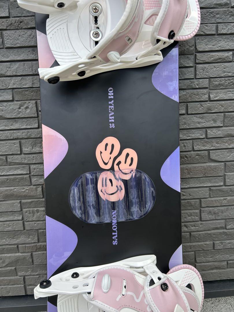 チョコレートワックス済salomon ohyeah 138cm3点セット