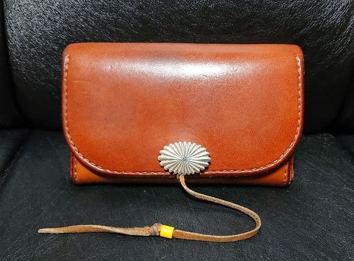 ゴローズ中財布(赤茶) OLD希少コンチョ付 globalscienceheritage.org