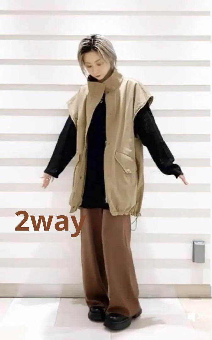 人気完売カラー‪ஐ‬ JEANASIS ソデ2WAY M-65 /ダークベージュ