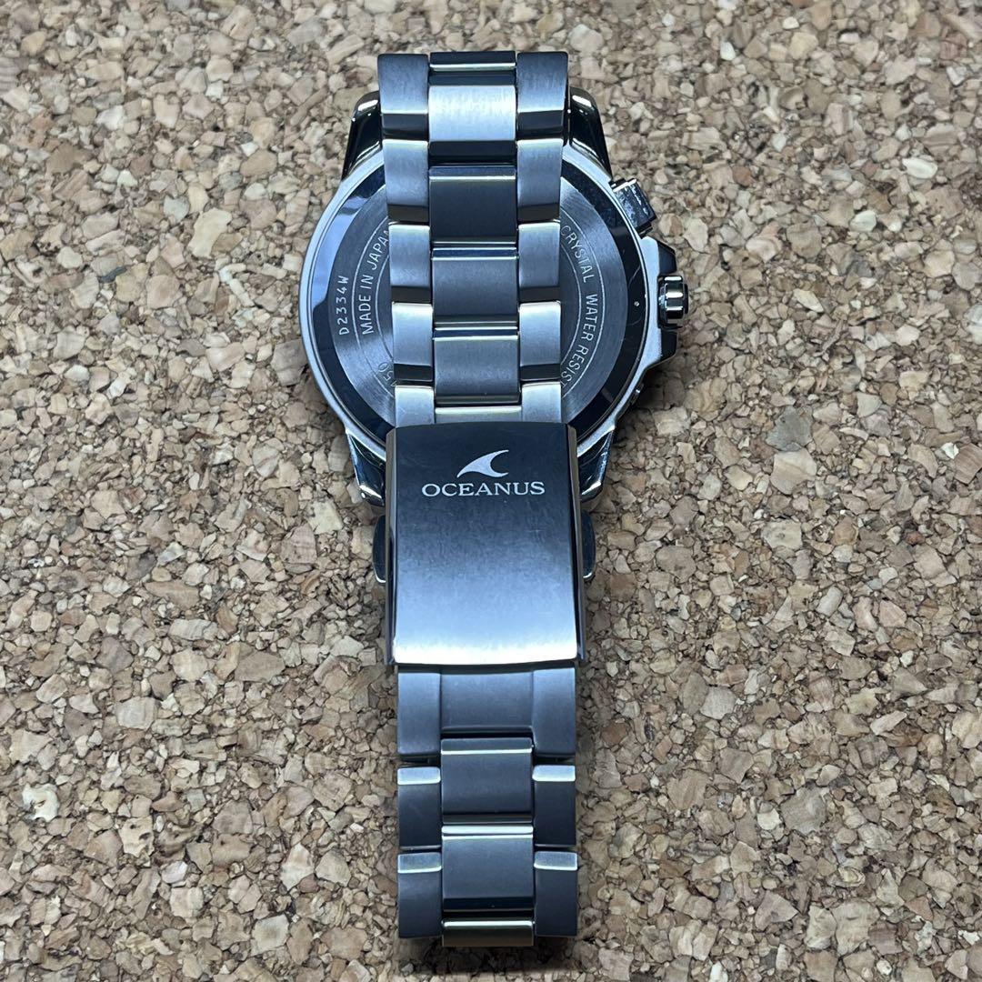 CASIOオシアナス/OCW-T150ー2AJFシルバー電波ソーラー 国内正規品