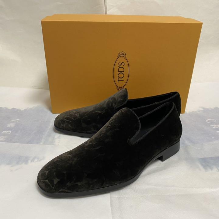 新品未使用!TOD'S ダークグリーンスリッポン(UK5.5,6)