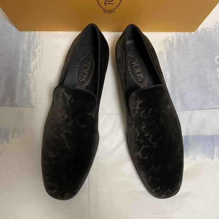 新品未使用!TOD'S ダークグリーンスリッポン(UK5.5,6)