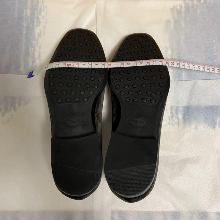 新品未使用!TOD'S ダークグリーンスリッポン(UK5.5,6)