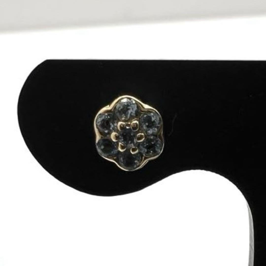K18 ピアス　ブルートパーズ　K18 キャッチ付き　0.81 g