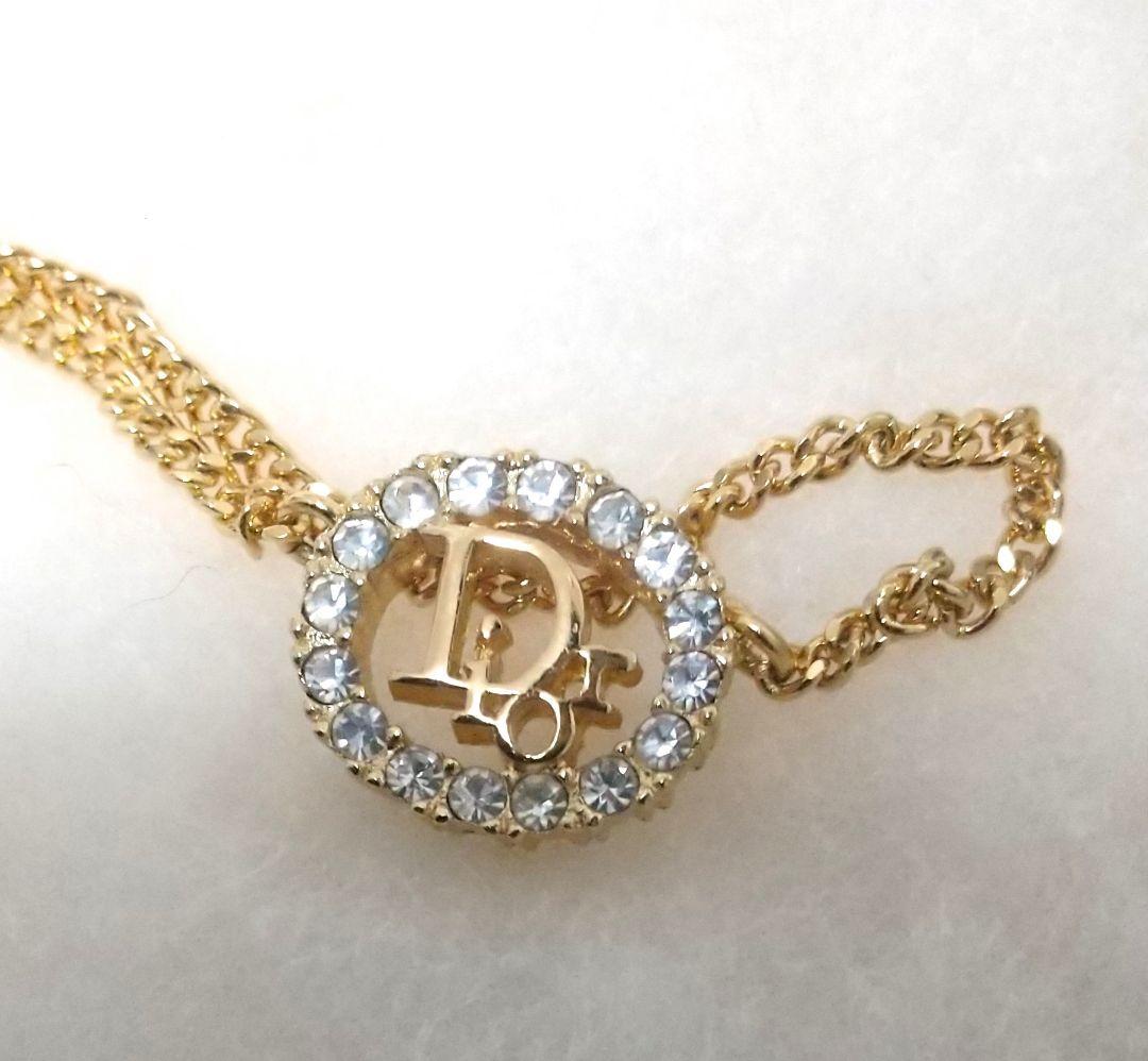 Dior cut out rhinestone クリスチャンディオール