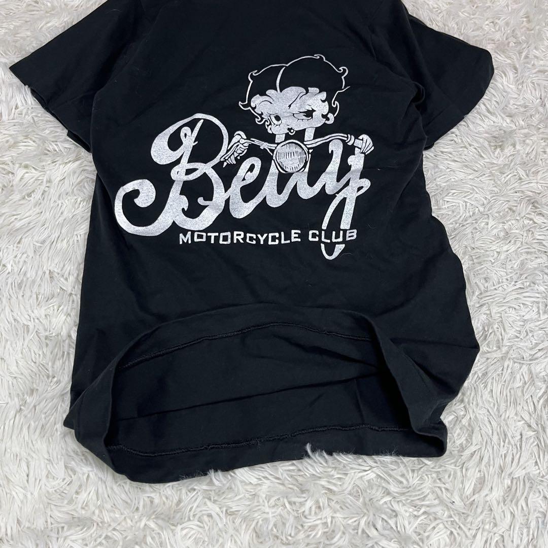 美品/激レア】USA製 90s BettyBoop 墨黒 フェード Tシャツ