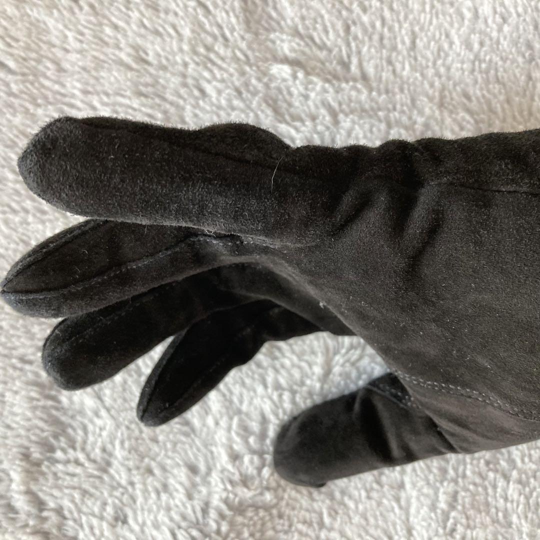 GLOVES スエード　手袋　8  ブラック