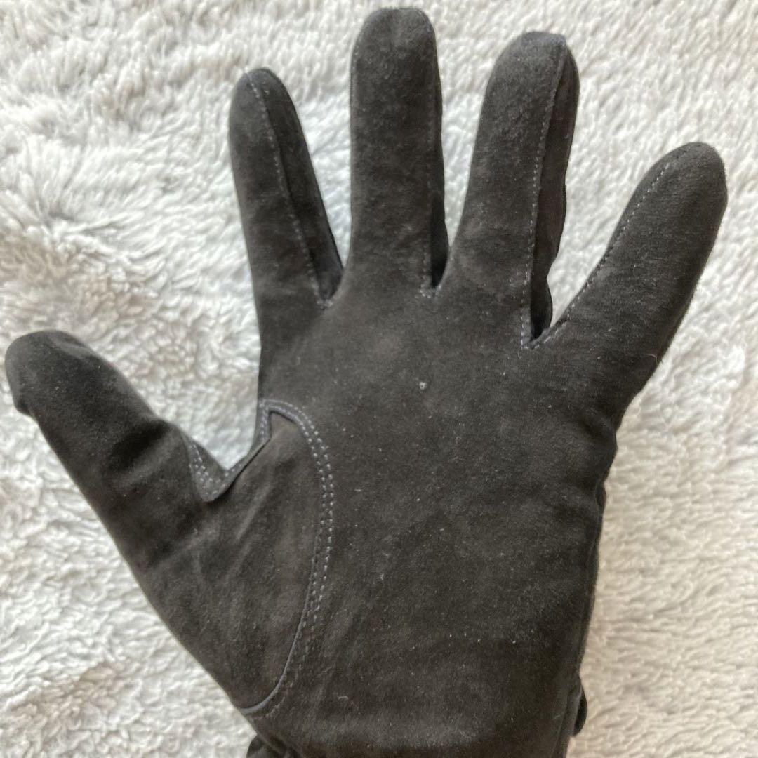 GLOVES スエード　手袋　8  ブラック