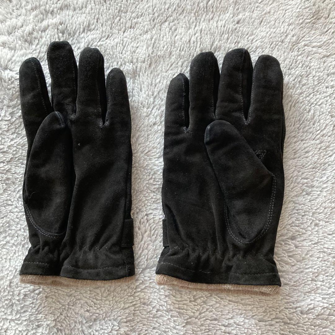 GLOVES スエード　手袋　8  ブラック