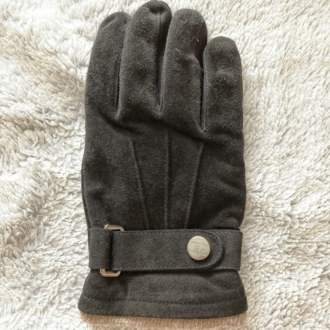 GLOVES スエード　手袋　8  ブラック