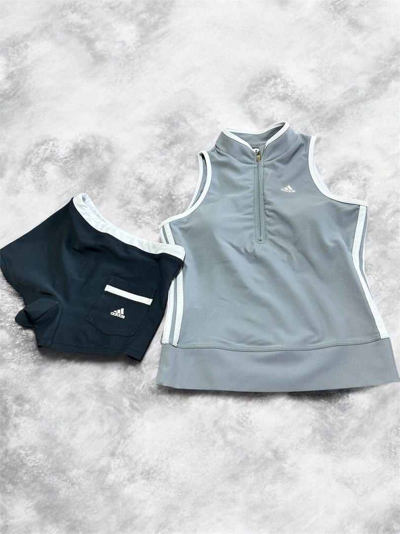 adidas オリジナルス　グレー 水着セット　フィットネス