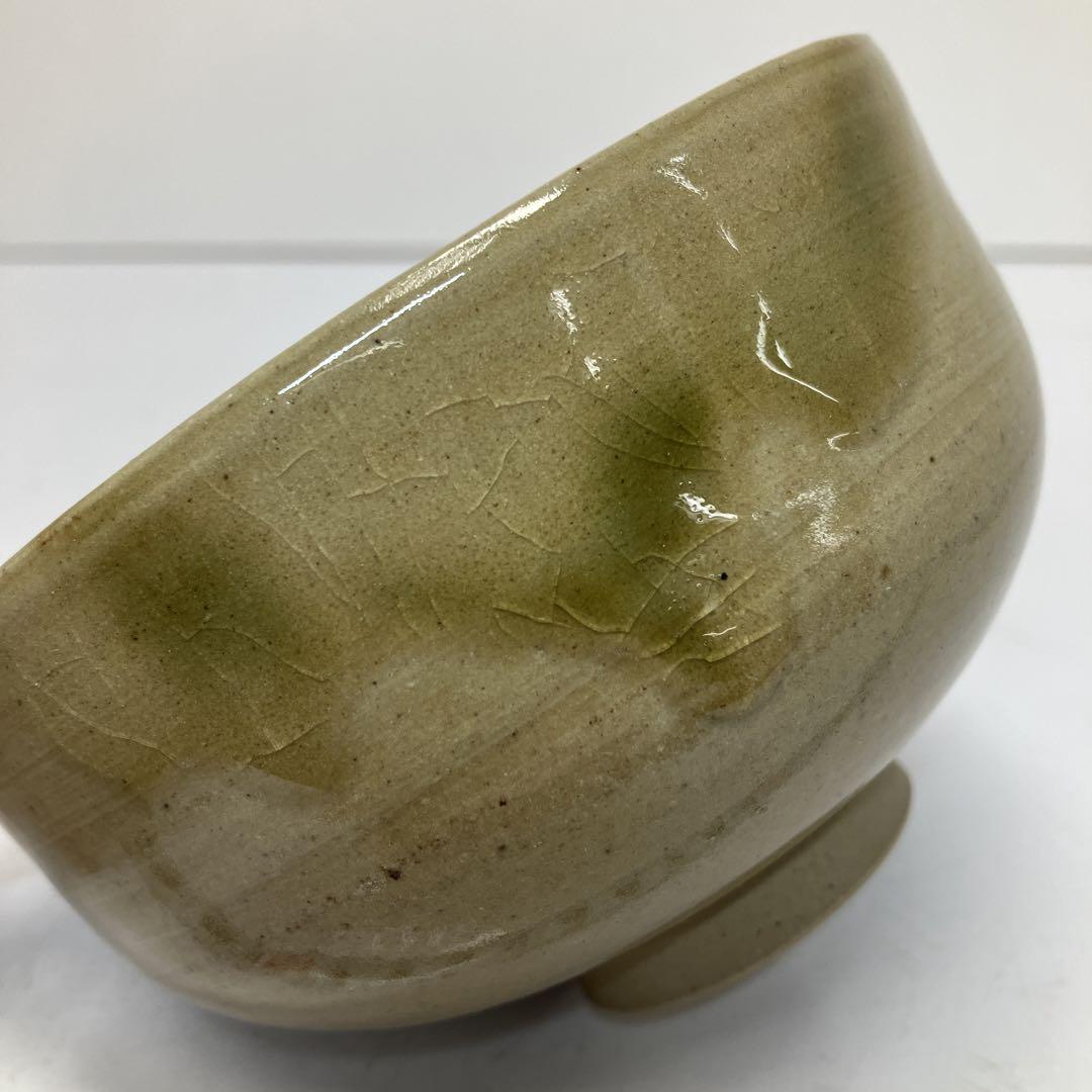 ☆茶3 虫明焼 黒井慶雲茶碗A 共箱 直径12.5cm 東H6-0317①
