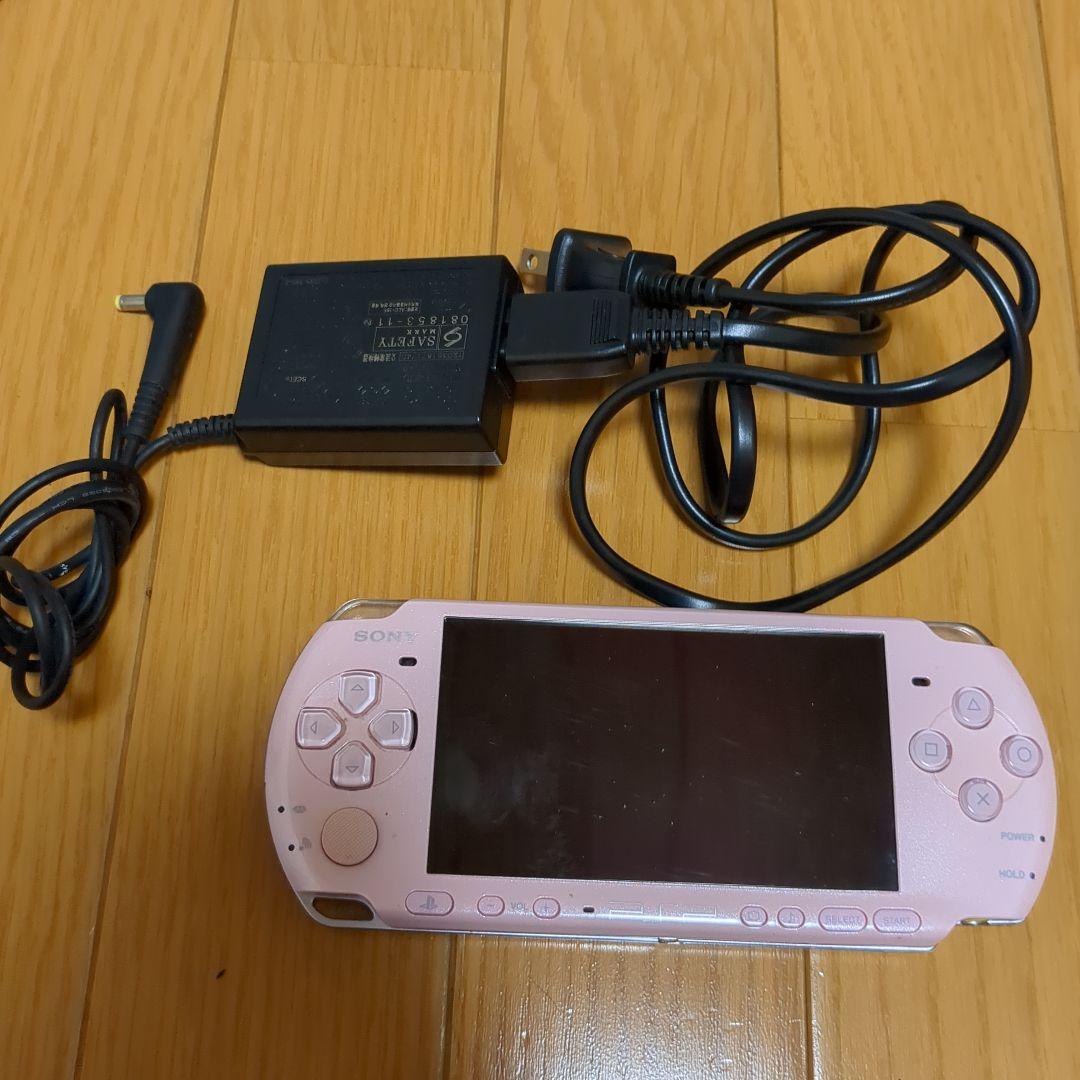 PSP3000 本体 ブロッサムピンク ACアダプター付き