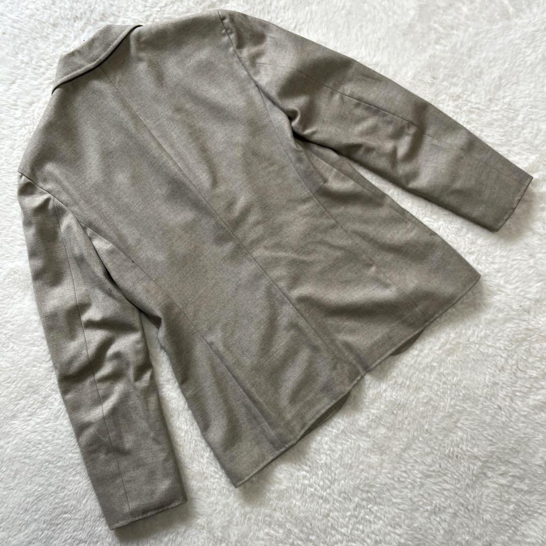 高級　belvest ベルベスト　テーラードジャケット　亜麻色　カシミヤ　M