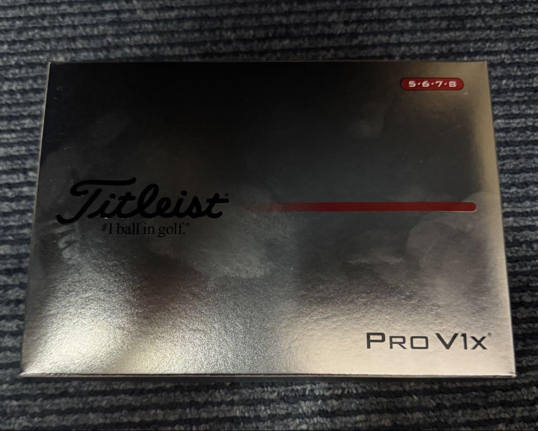 新品未開封Titleist Pro V1x ゴルフボール 1ダース　ハイナンバー