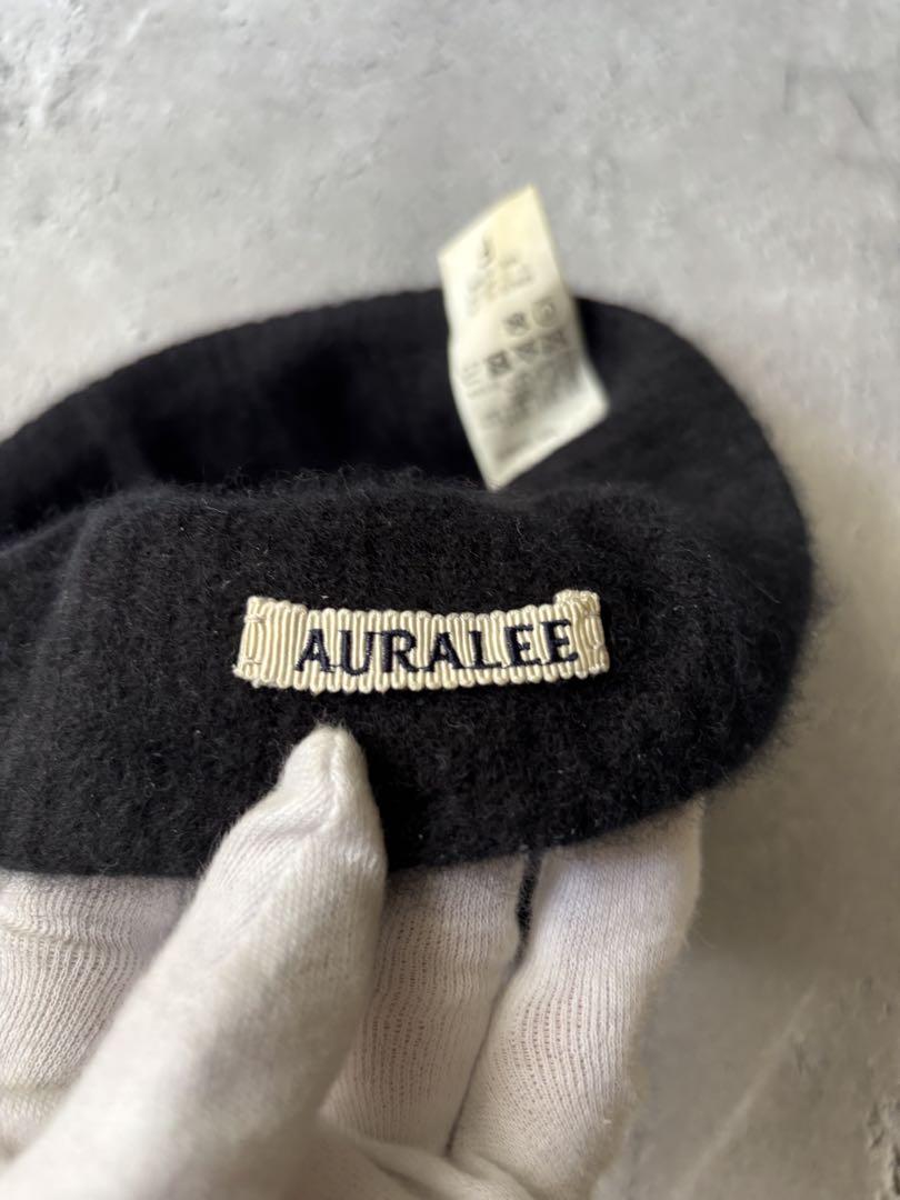 オーラリー AURALEE　ベイビーカシミヤニットキャップ　ニット帽