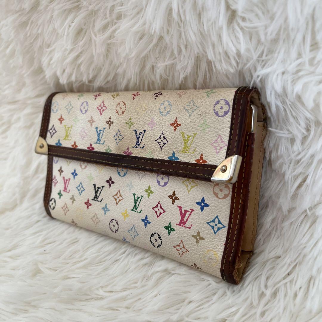 ☆Louis Vuitton ☆マルチカラーポルトトレゾール☆ブラック☆ ルイヴィトン LOUIS VUITTON 長財布 モノグラムマルチカラー