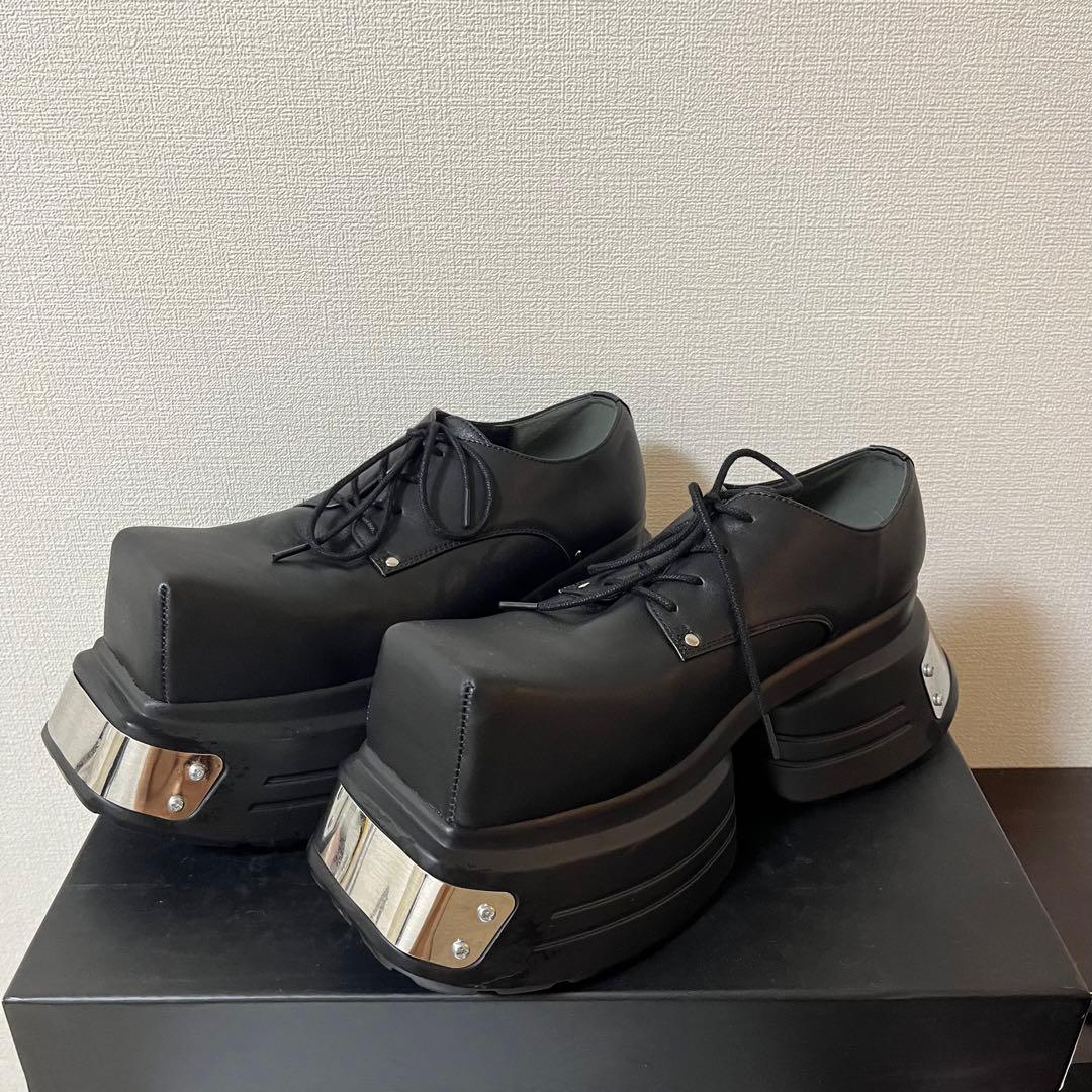 GRANCY メタルプレートレザーシューズ サイズ42 箱有り