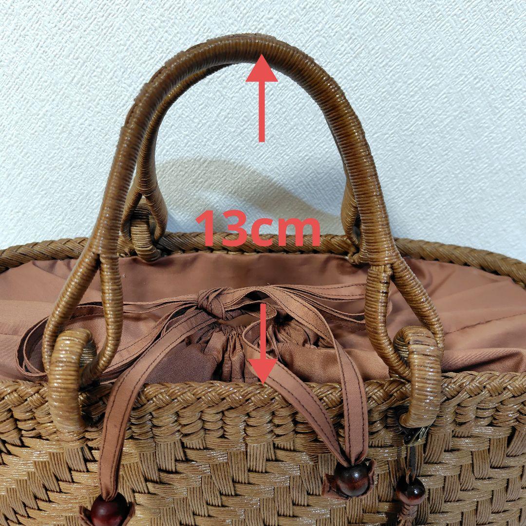 クラフトで作った山葡萄風網代編みかごバッグ クラフトで作った山葡萄風網代編みかごバッグ