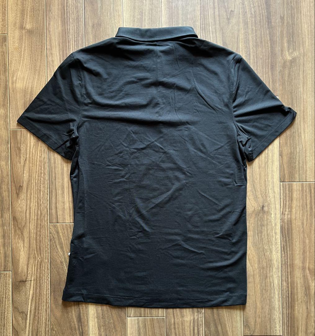 口豪奢 lululemonブラック ポロシャツ 半袖 - メルカリ ヨガ・ピラティス