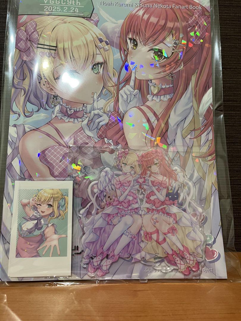 ぶいすぽ 胡桃のあ 猫汰つな 新刊セット缶バッジ アクリルスタンド vggc