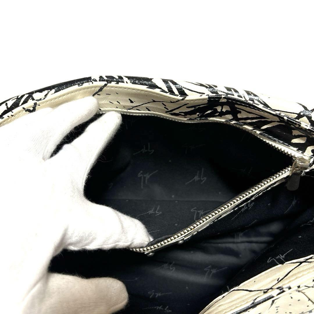GIUSEPPE ZANOTTI Design 総柄 レザー クラッチバッグ 画像12