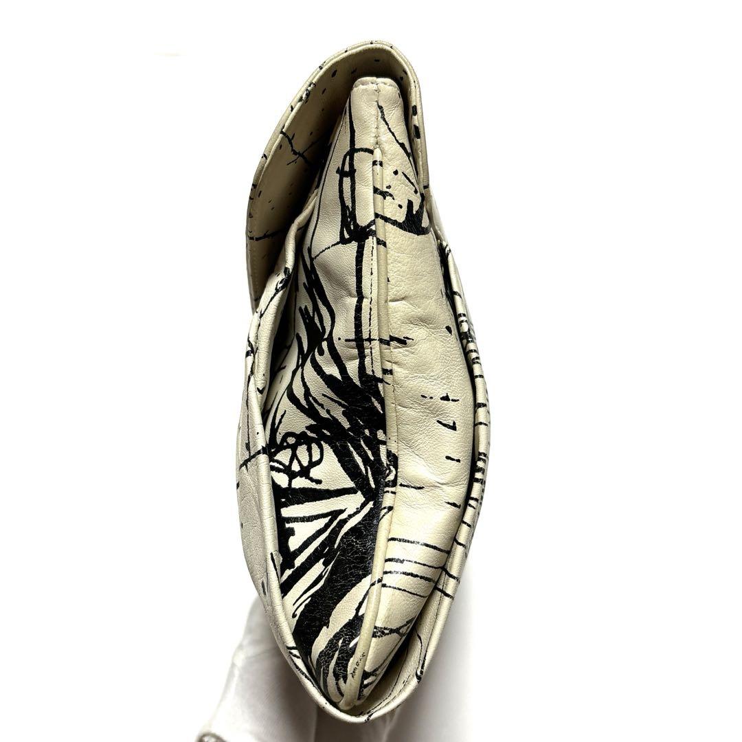 GIUSEPPE ZANOTTI Design 総柄 レザー クラッチバッグ 画像8