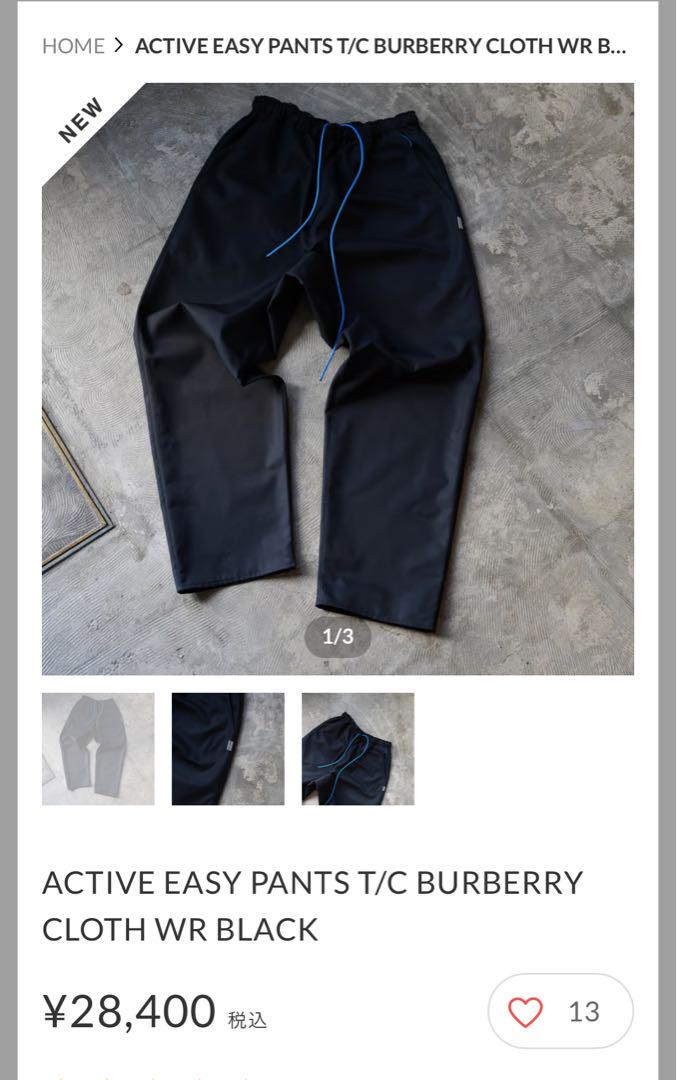 UNSLACKS EASY PANTS T/C BURBERRY CLOTH